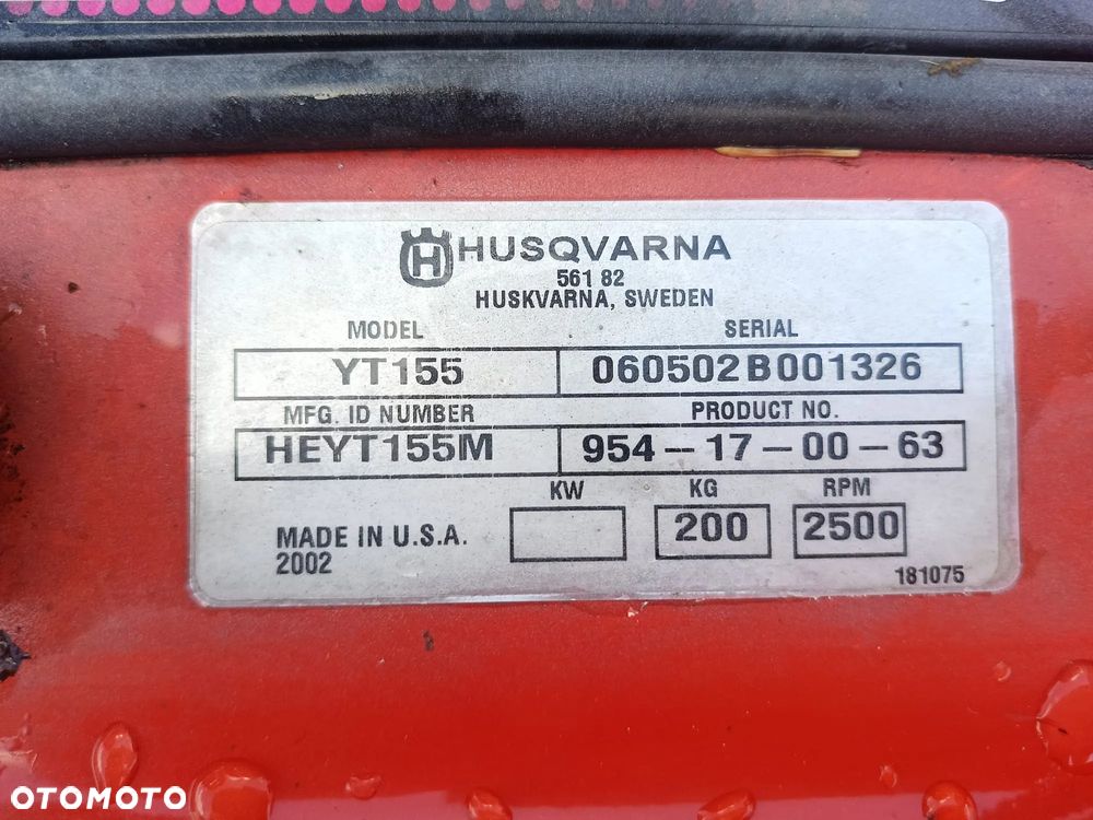 Husqvarna YT 155 - 11