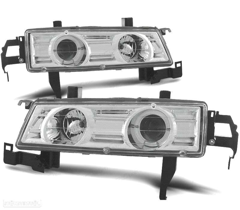 FARÓIS ANGEL EYES HONDA PRELUDE 92-96 FUNDO CROMADO - 1