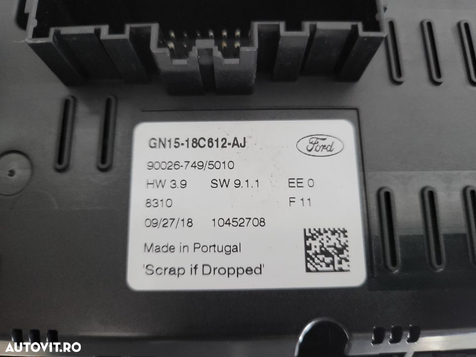 Modul Butoane Comenzi Clima Climatronic Ford Ecosport Cod GN15-18C612-AJ - 4