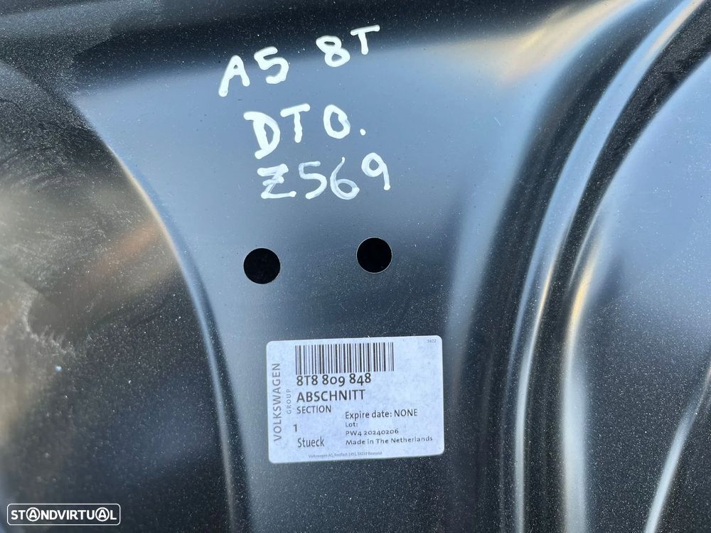 AUDI A5 8T EMBALADEIRA CHAPA DIRETA - Z569 - 6