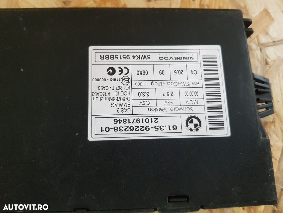 Modul CAS3 Bmw E90 E91 E87 Cod - 4