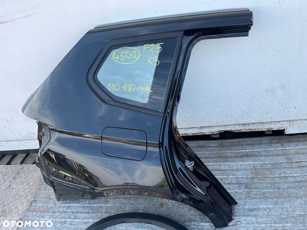 Blotnik cwiartka szyba listwa prawy tyl 475/9 BLACK SAPPHIRE BMW X3 F25 ORG - 2