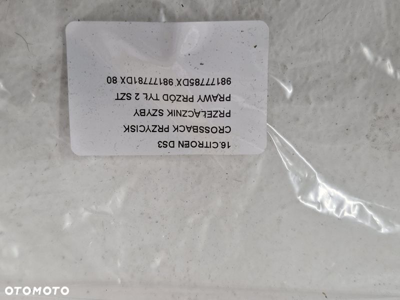 CITROEN DS3 CROSSBACK PRZYCISK PRZEŁĄCZNIK SZYBY PRAWY PRZÓD TYŁ 98177785DX 98177781DX - 7