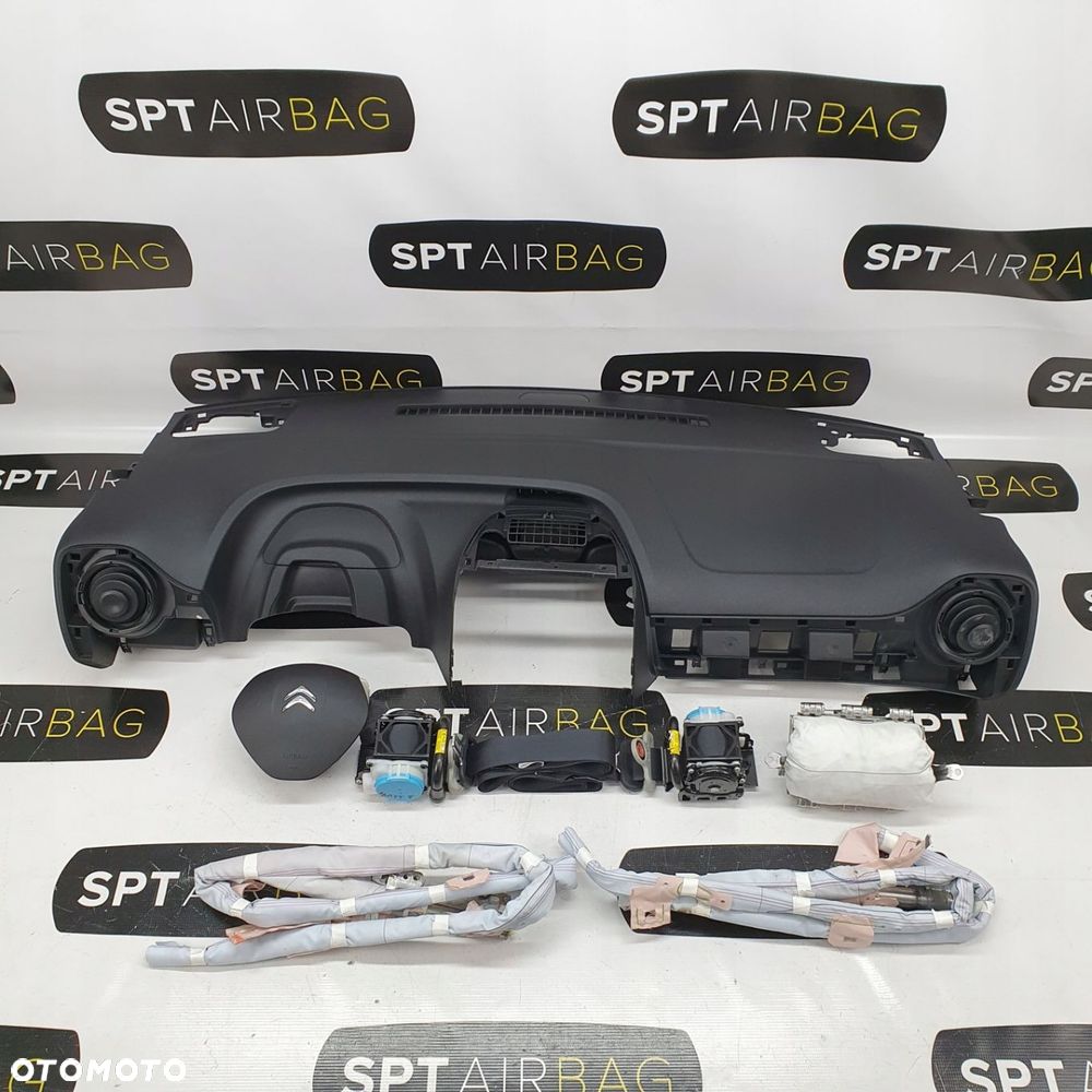 CITROEN C1 DESKA ROZDZIELCZA KONSOLA KOKPIT PULPIT PODUSZKI AIRBAG AIR BAG PASY KIT SET - 1