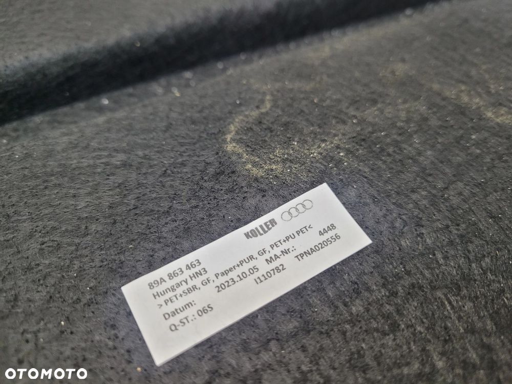 PODŁOGA BAGAŻNIKA AUDI Q4 E-TRON 89A863463 - 14