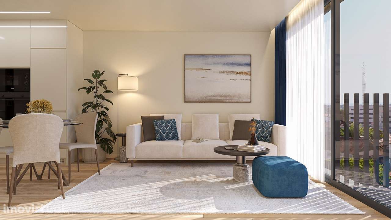 Apartamento T2 Novo com Varanda em Vilar do Paraíso. - Grande imagem: 4/17