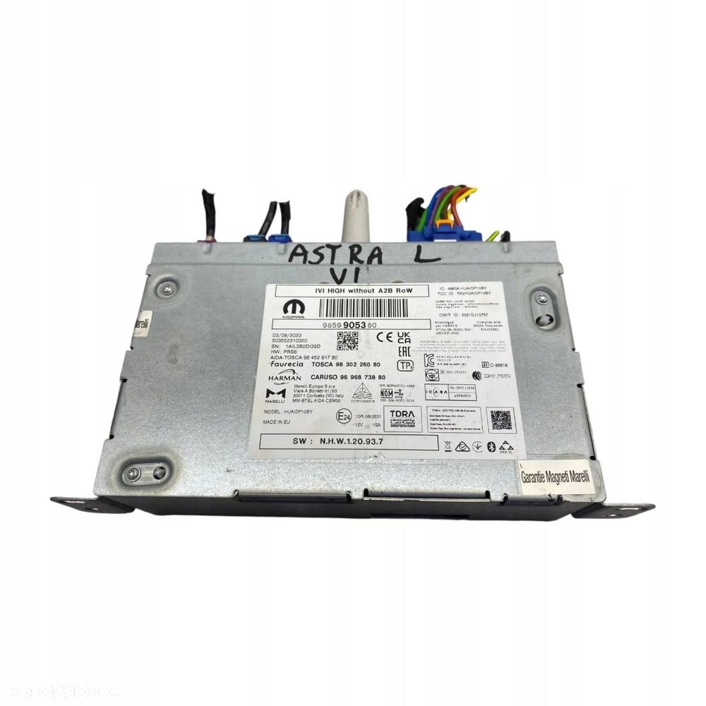 RADIO MODUŁ NAWIGACJI OPEL ASTRA L VI 9859905380 ORYGINAŁ 2022- - 1