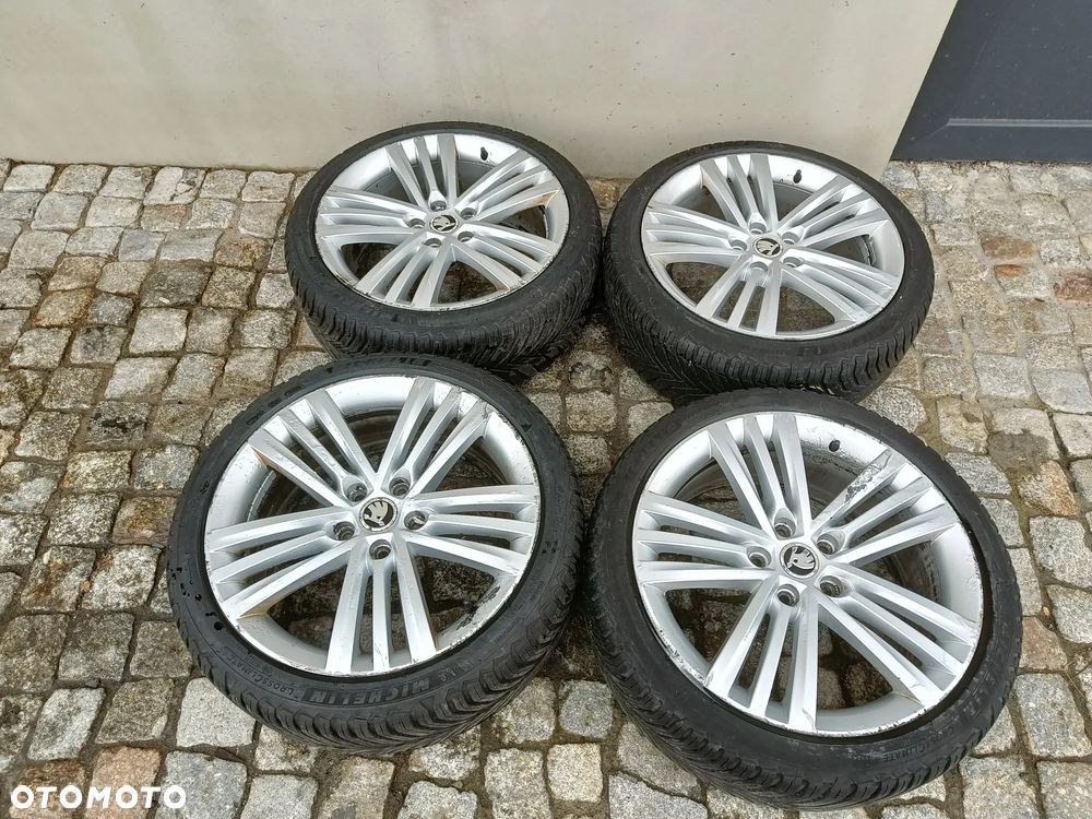 Felgi Aluminiowe 18 Skoda Superb 5x112 ET46 3T0601025T Koła Seat Audi VW - 1