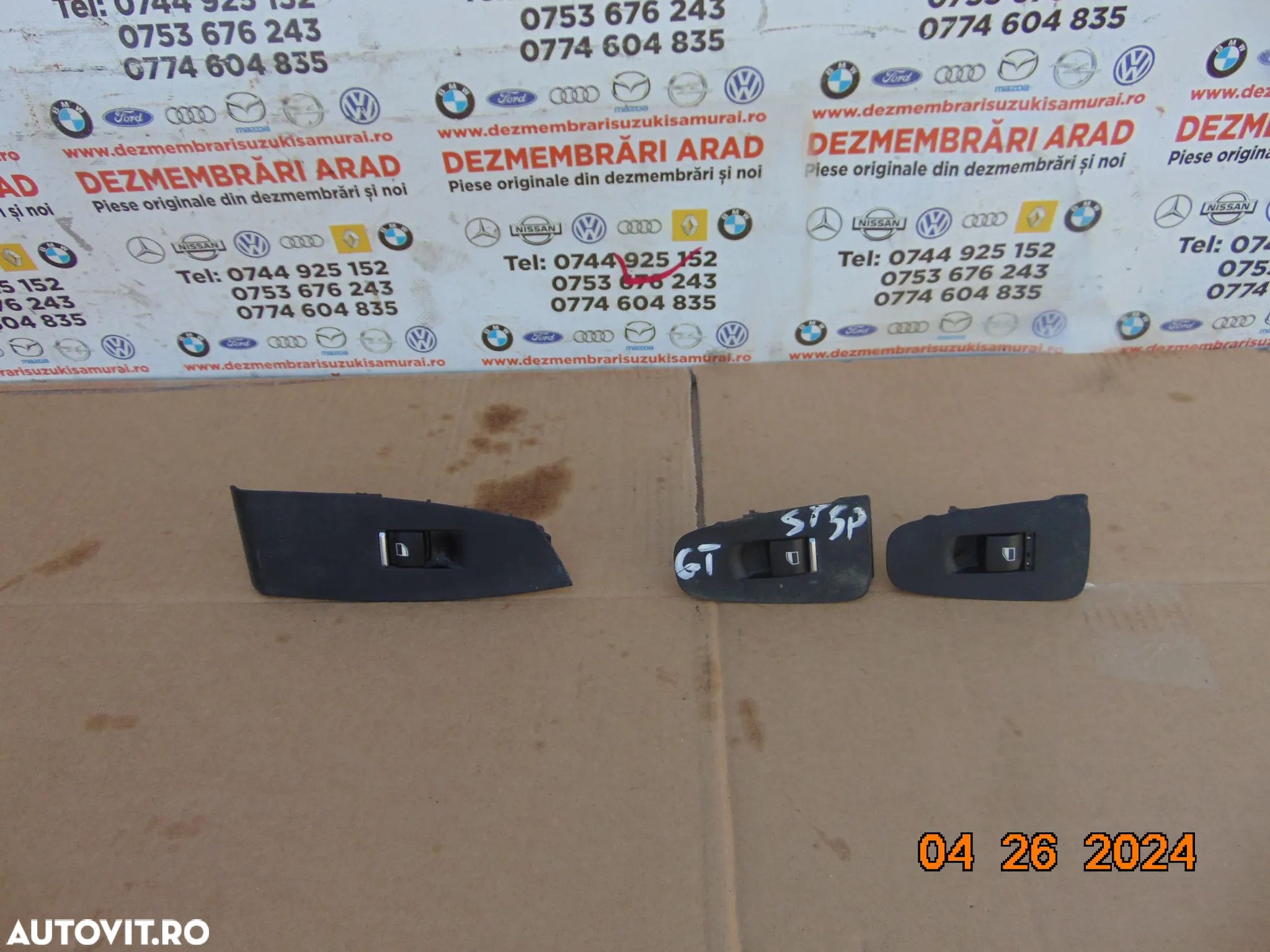 Buton geam BMW F07 f10 f12 f11 butoane geamuri electrice pasageri seria 5 gt - 1