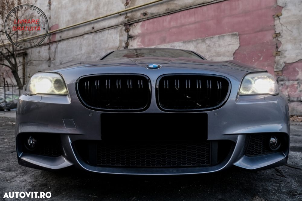 Bara Fata cu Grile Centrale BMW Seria 5 F10 F11 Non LCI (07.2010-2013) Sedan Touri- livrare gratuita - 15