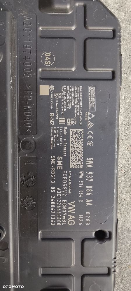 Moduł Sterownik Komfortu 5WA937084AA Vw Skoda Audi - 3