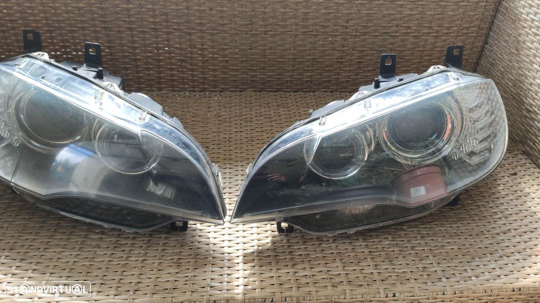 conjunto de faróis bi-xenon Direcionais BMW X6 E71 - 1