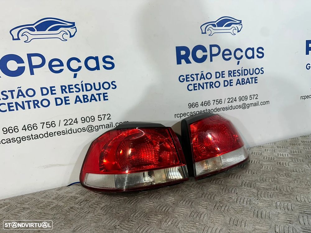 .Conjunto Farolins Tras Traseiro Esquerdo Direito Original Volkswagen VW Golf 6 Mk6 5k0945096E 5k0945095E 2008 - 2013 - 2