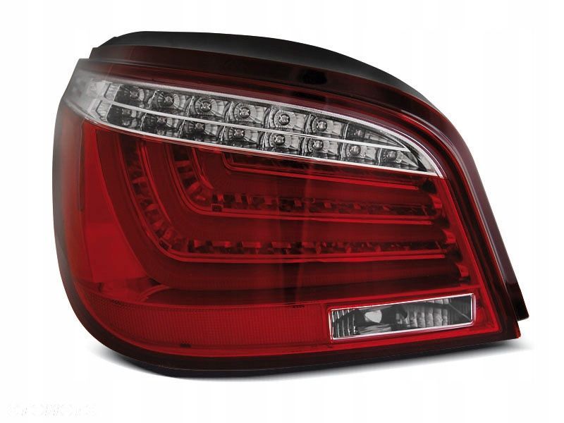 lampy bmw e60 03-07 red white led bar - 1