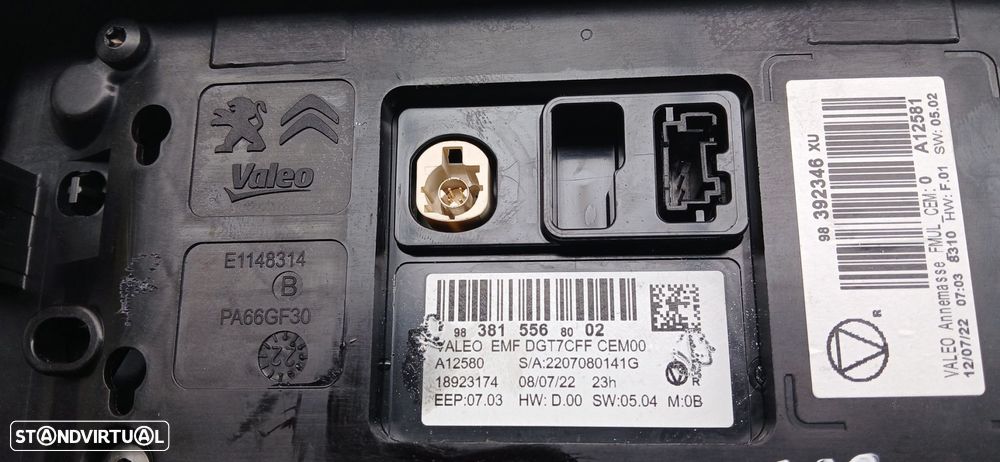 Display / ecrã de informações CITROËN C3 III (SX) - 5