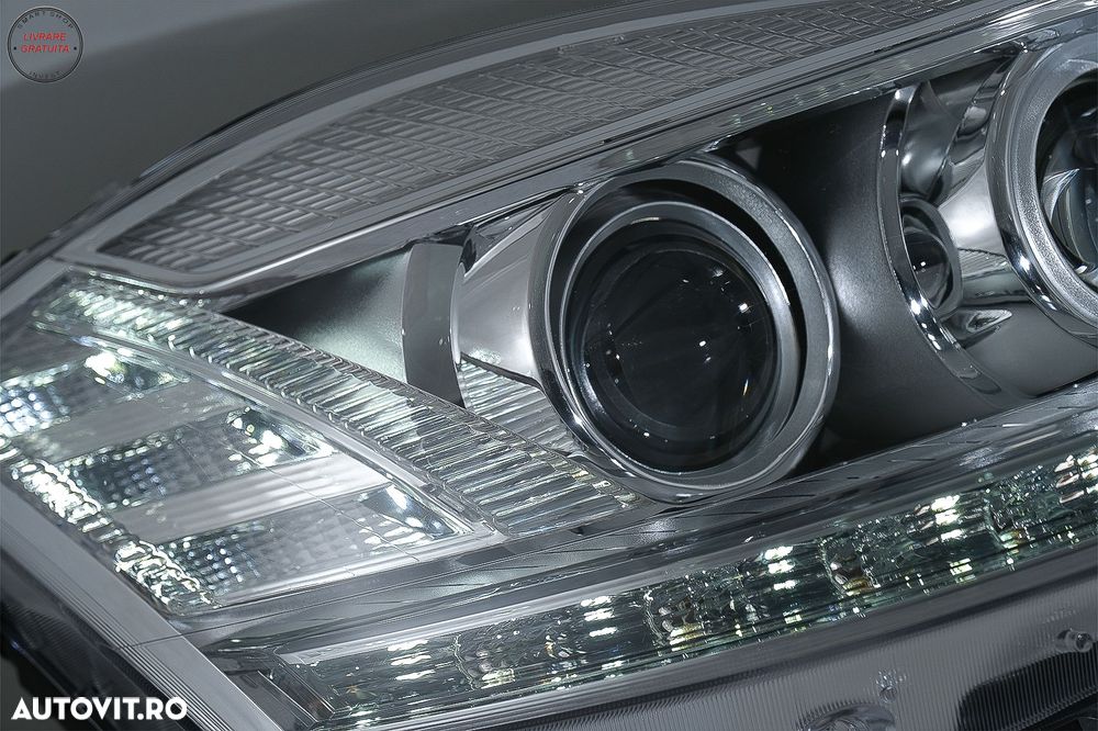 Faruri LED Mercedes Clasa S W221 (2005-2009) Facelift Look Semnalizare Dinamica Se- livrare gratuita - 4
