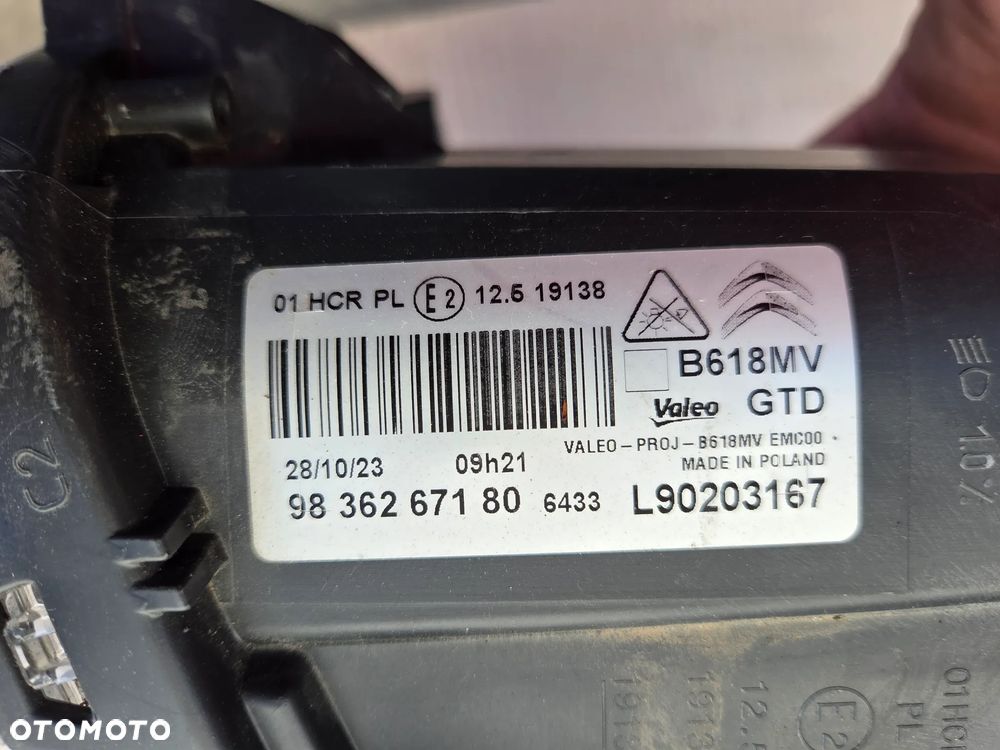 Lampa przednia lewa full led Citroen C3 III LIFT     9836267180 - 12