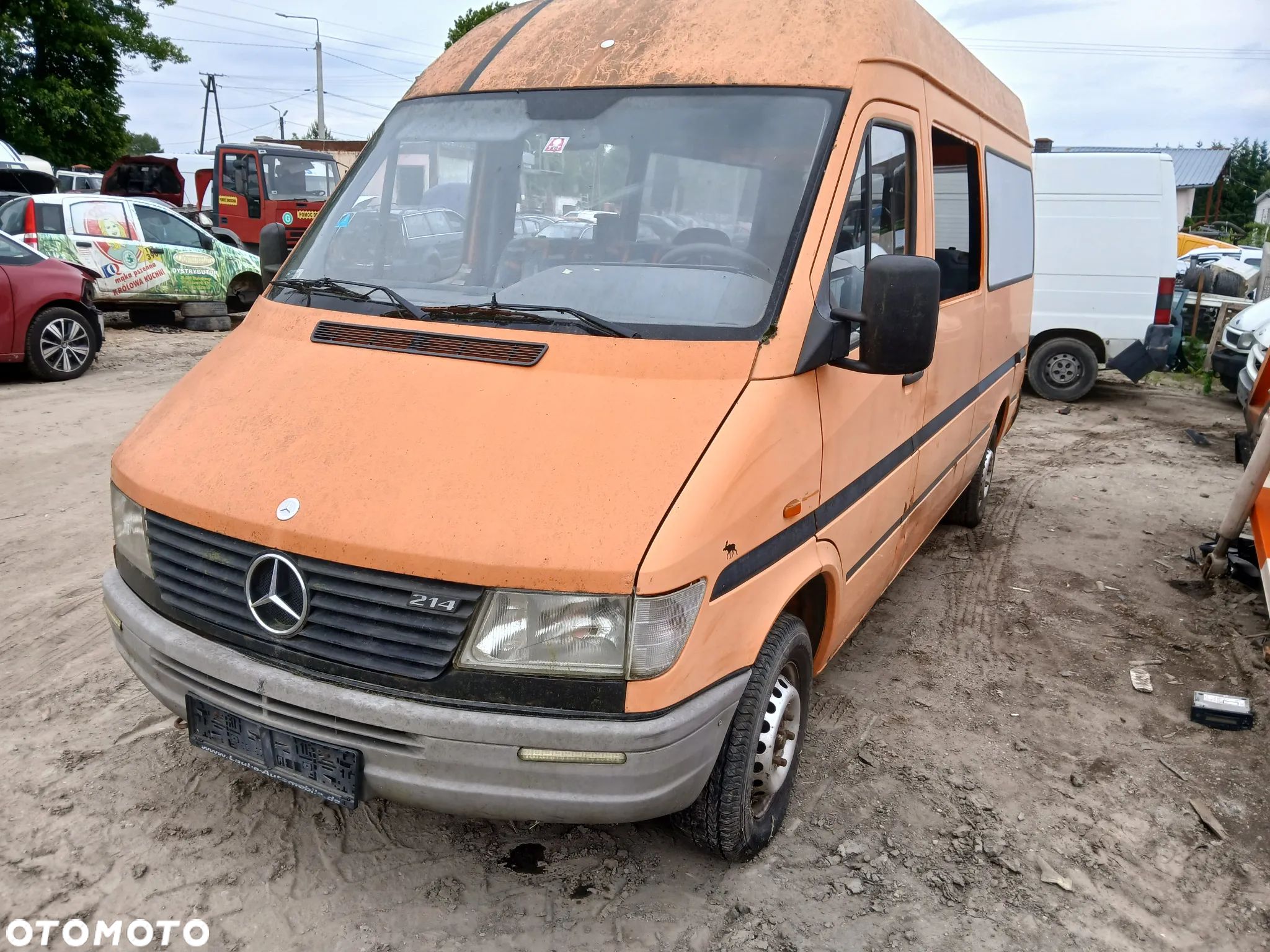 mercedes sprinter 214 2603 maska pokrywa silnika klapa bagażnika zderzak lampa reflektor pas przedni - 1