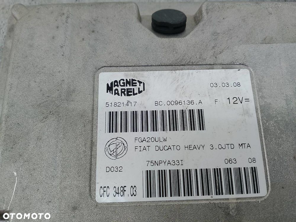 STEROWNIK SKRZYNI BIEGÓW DUCATO III 51821417  BC.0096136.A MAGNETI MARELLI - 6