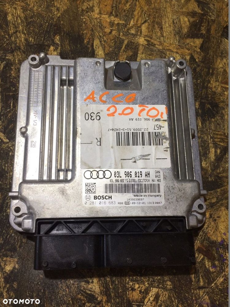 a6 c6 lift 2.0 tdi komputer silnika 03l906019ah - 1