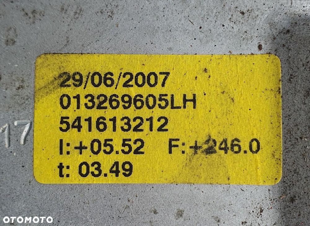 MECHANIZM PODNOŚNIK SZYBY LEWY PRZÓD OPEL CORSA D 3D 541613212 - 2