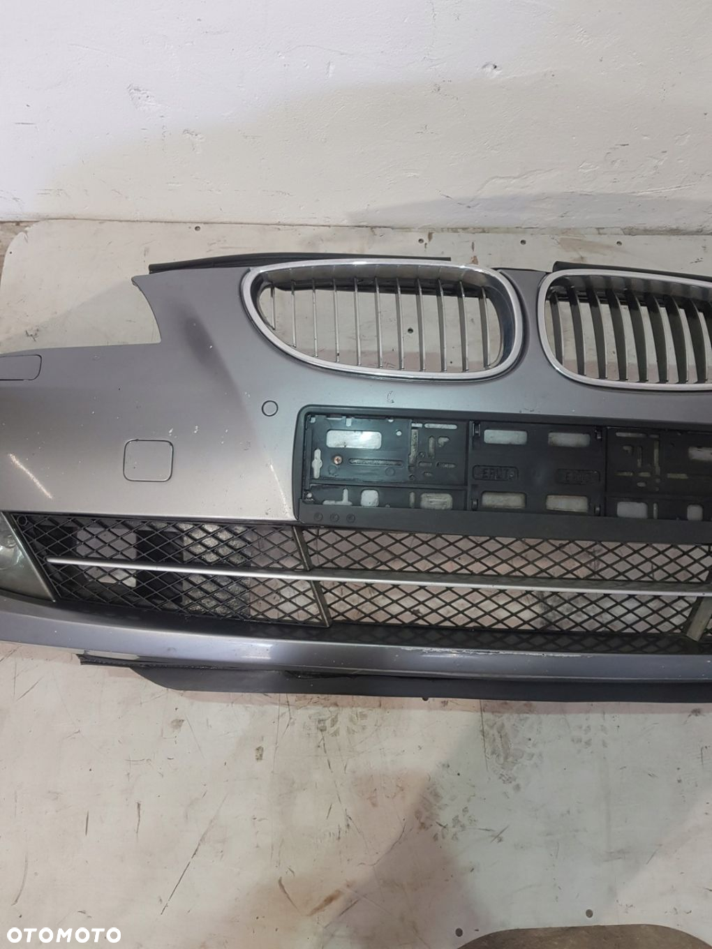 ZDERZAK PRZÓD XENON PDC BMW E60 E61 LCI EUR SPACEGRAU METALLIC A52/7 - 3