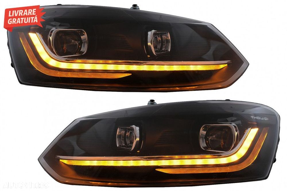 Pachet Exterior cu Faruri si Stopuri VW Polo 6R 6C (2009-2017) R-Line - 8