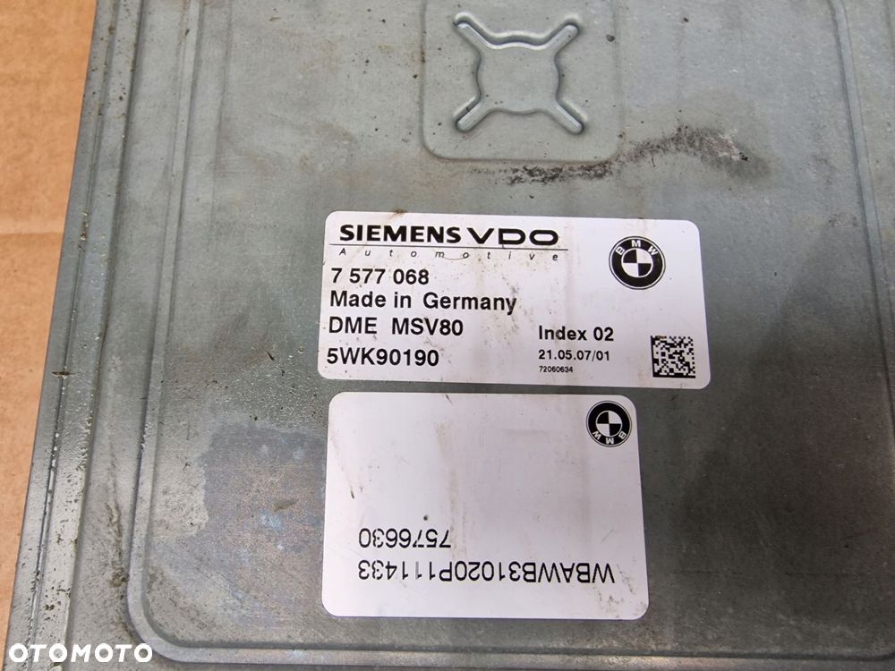 sterownik silnika 7577068 7576630 bmw e90 e91 e60 - 2