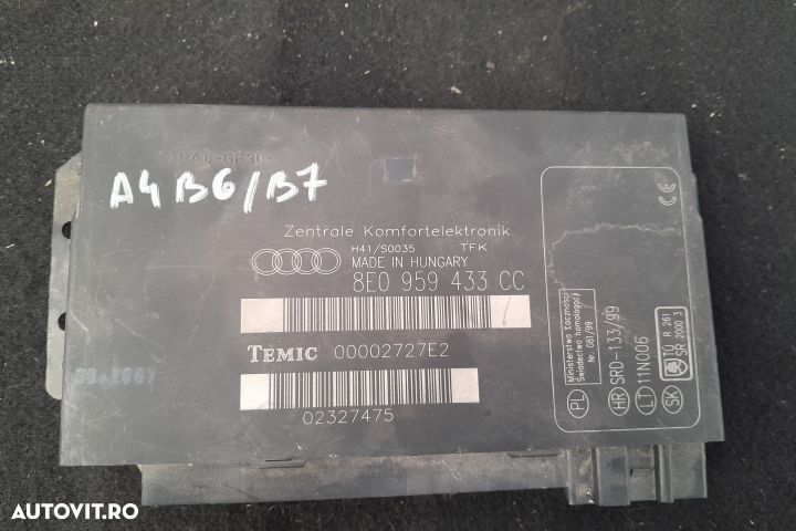 Modul confort 8E0959433CC 8E0959433CC Audi A4 B7 [2004 - 2008] Cabrio - 3