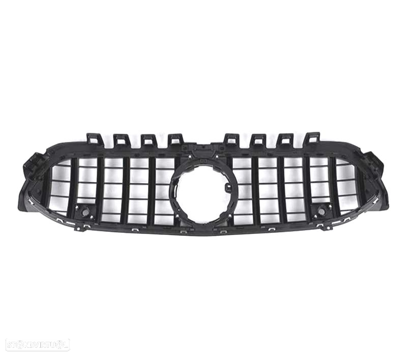 GRELHA FRONTAL MERCEDES CLASE A W177 LOOK AMG GT PRETO CROMO - 2