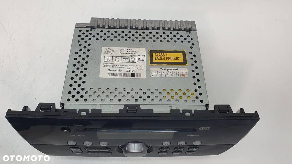 RADIO RADIOODTWARZACZ CD SUZUKI SWIFT III 39101-62J0 2005 - 2