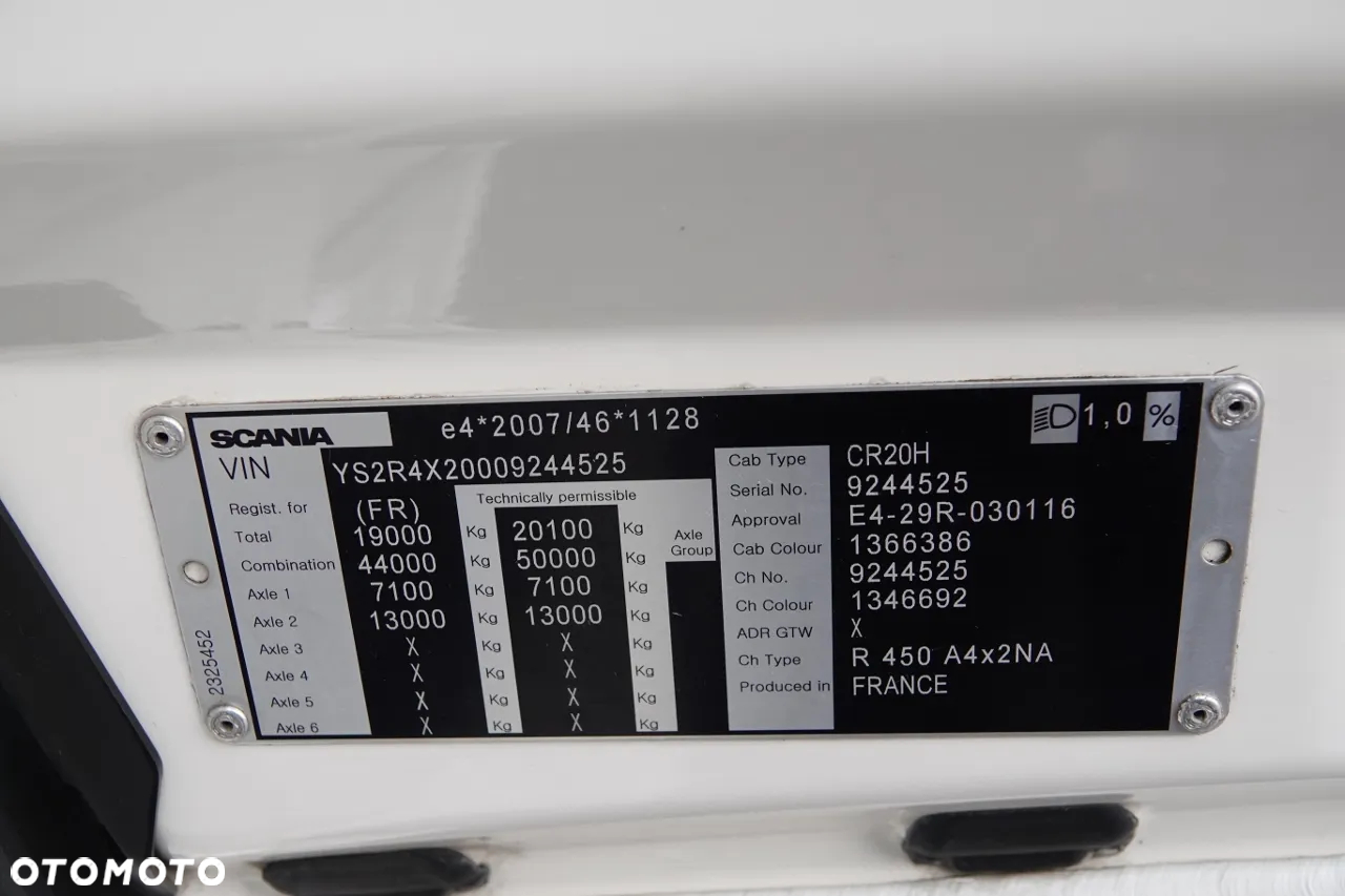 Scania R 450 / RETARDER / KLIMA POSTOJOWA / OPONY 100% / PO KONTRAKCIE SERWISOWYM - 37