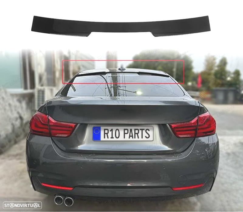 SPOILER VIDRO TRASEIRO BMW F32 14-20 PRETO BRILHANTE - 1