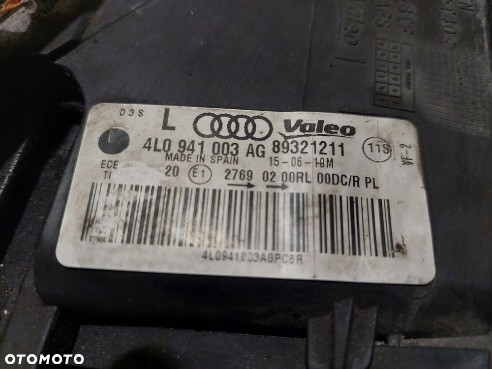 LAMPA PRZÓD LEWA BI-XENON 4L0941003AG AUDI Q7 4L LIFT 2010/2015 ROK UK - 10
