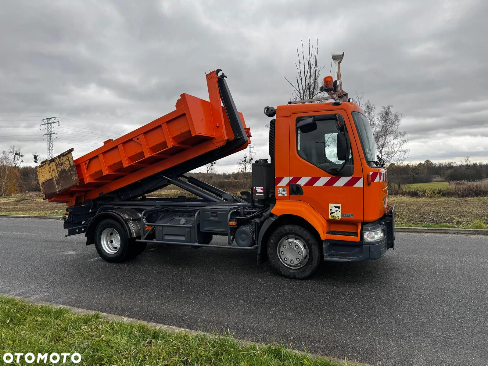 Renault Midlum 220DCi Hakowiec 2005 r. Wywrotka Solarka Specjalny Pług Kompletny Zestaw Do Odśnieżania - 5