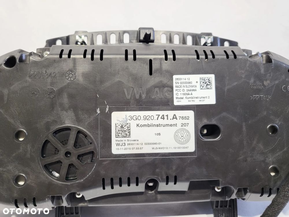 VW PASSAT B8 LICZNIK ZEGARY 3G0920741A EUROPA - 3