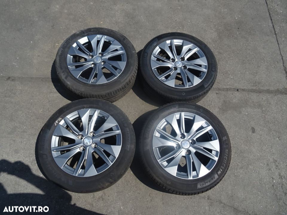 Vand Jante Aliaj cu Cauciucuri Peugeot 308 195/55 R16 6,5Jx16CH4-32 cod: 9828185580 - 2