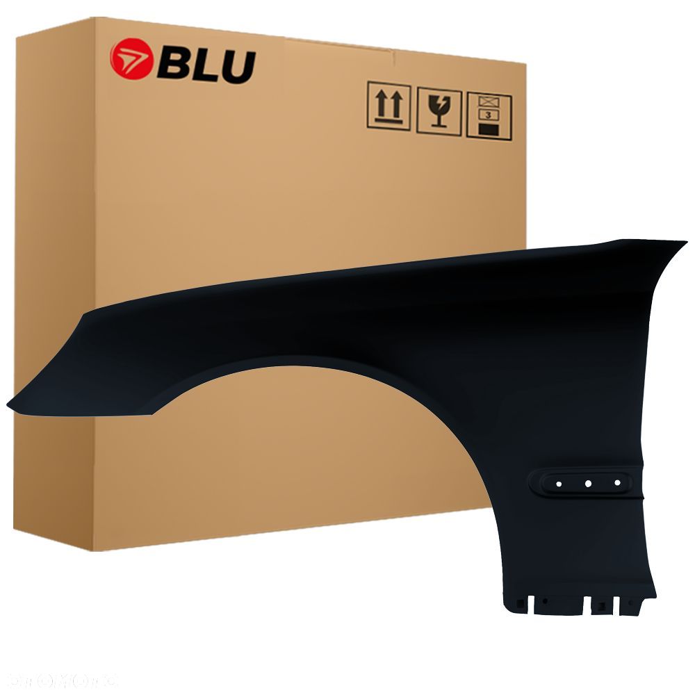 BLU Błotnik MERCEDES C W203 768 lewy czarny 00-07 przód DiamantSchwarz Met. - 1