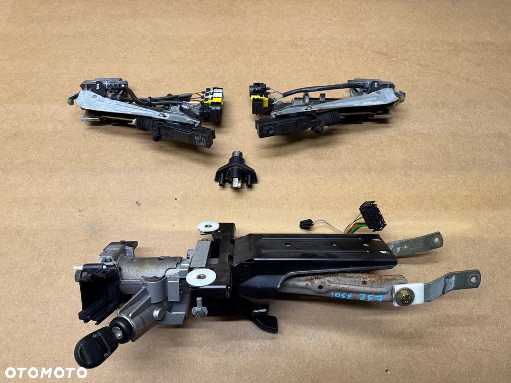 STACYJKA BMW E34 E32 LIFT ZESTAW WKŁADEK KLAMKI KLUCZYK KLAMKA LEWA PRAWA ZAMEK TYŁ KLAPY M60 540i 740i V8 RARYTAS - 18