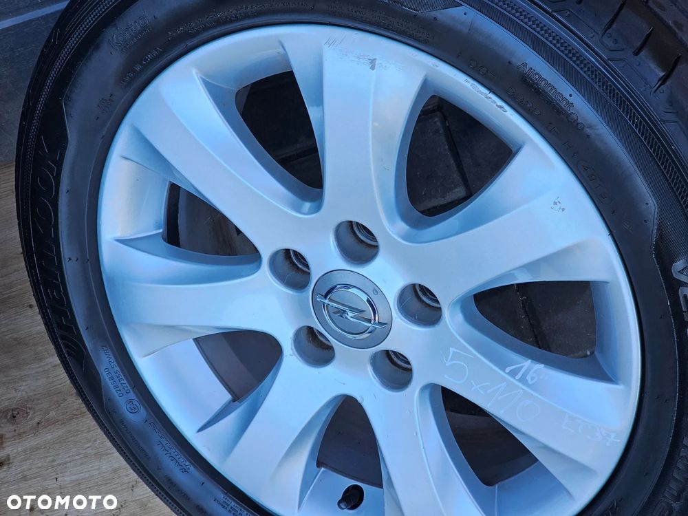 KOŁA FELGI ALUMINIOWE OPONY LETNIE OPEL ZAFIRA A ASTRA H VECTRA C SIGNUM MERIVA B 16 ' 5X110 ET37 - 8