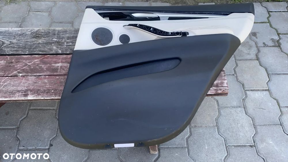 BMW X5 F15 BOCZEK DRZWI PRAWY TYŁ SKÓRA 7292104 - 1