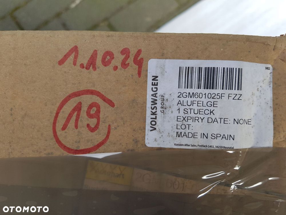 vw t-cross felga aluminiowa 7j 18 cali et39 2gm601025f fzz - 9