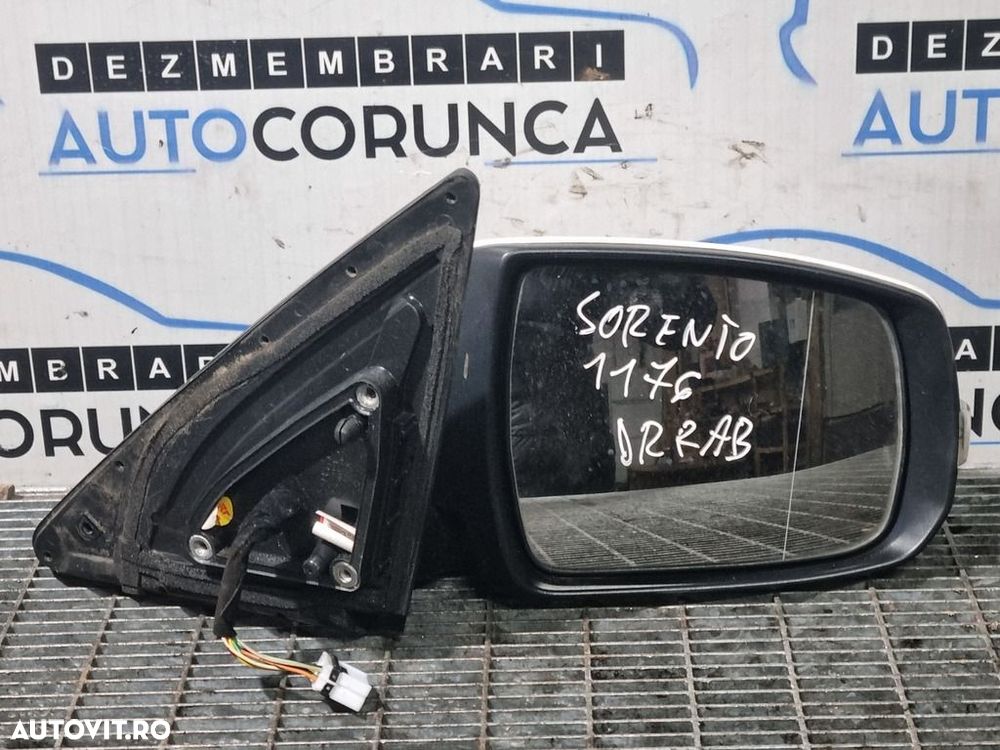 Oglinda dreapta Kia Sorento II Facelift 2012 - 2014 4 Usi ALB (1176) Rabatabile - 1