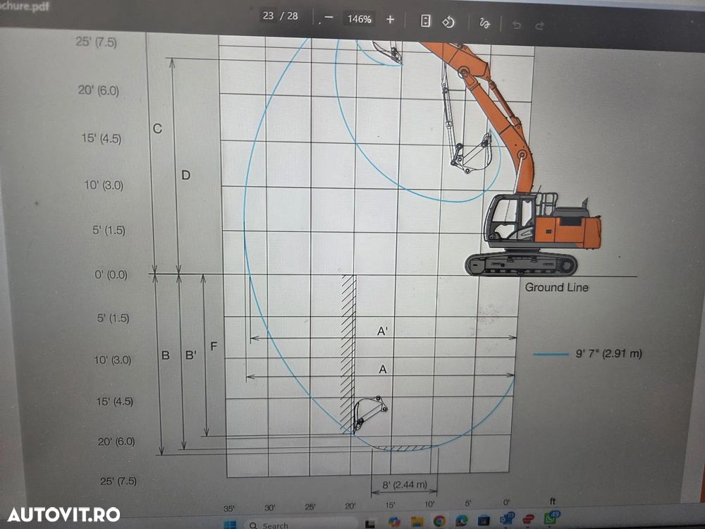 Hitachi ZX210LC-6, 2021, 2.676h, 23,1 tone, CUPLA RAPIDA HIDRAULICA, cupa 1,3mc, 3 pompe hidr, inst picon, camera spate si laterale, antifurt, latime 2,99m, ad sapare 7m, cons mediu 12l/h, lant 90% ok, posibil leasing-STARE CA NOU-PROMOTIE 99.750 Eur+Tva - 40