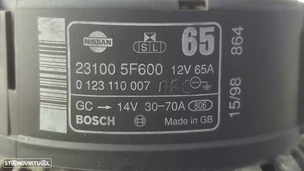 ALTERNADOR NISSAN MICRA II 1998 -231005F600 - 1