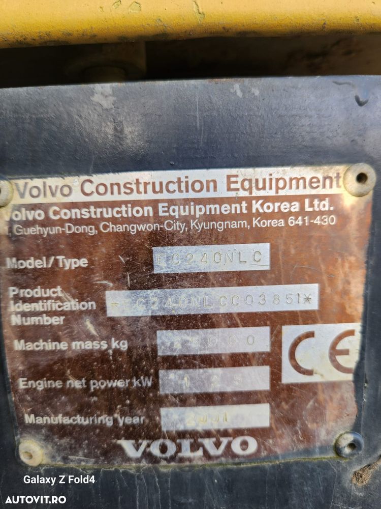Volvo EC 240 NLC Excavator pe șenile - 6