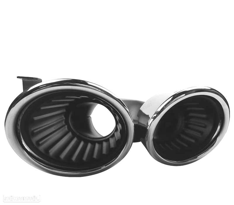 PONTEIRAS DE ESCAPE MERCEDES CLASE A W177 CLA W118 18- LOOK AMG A45 PRETO - 6