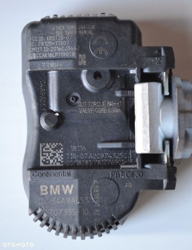 CZUJNIKI CIŚNIENIA TPMS BMW BMW F20 F21 F30 F31 F46 F48 MINI 707355-10 C-61 - 6