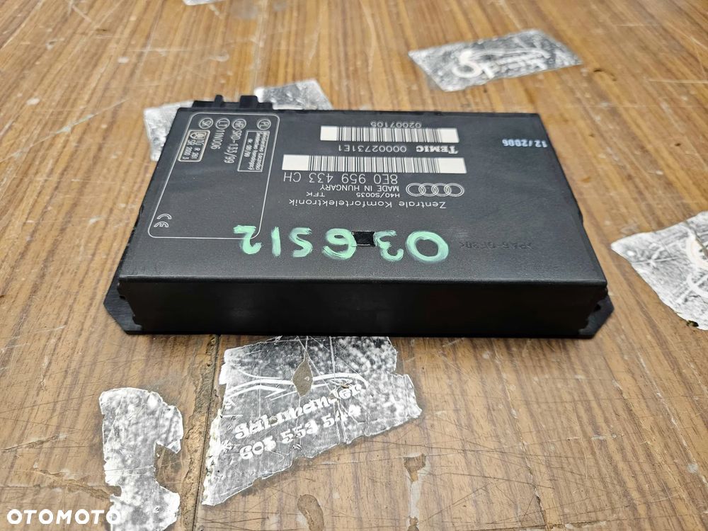 Moduł 8E0959433CH Sterownik Komputer Komfortu Audi A4 B7 Europa - 6