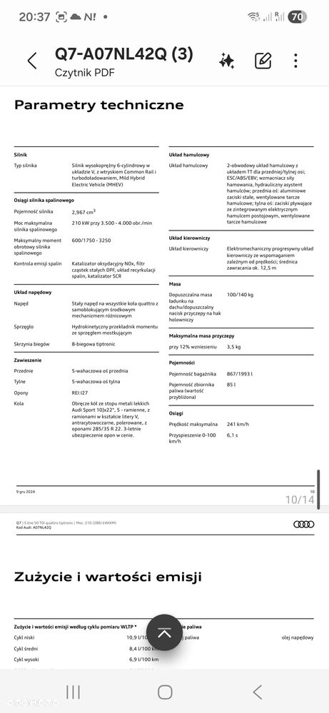 Audi Q7 50 TDI mHEV Quattro Black Edition Tiptr - 35